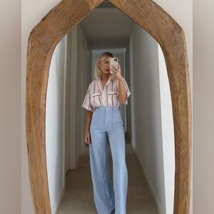 NWT Bec + Bridge Anika blue pant